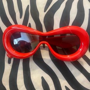 Red cat eye sunglasses